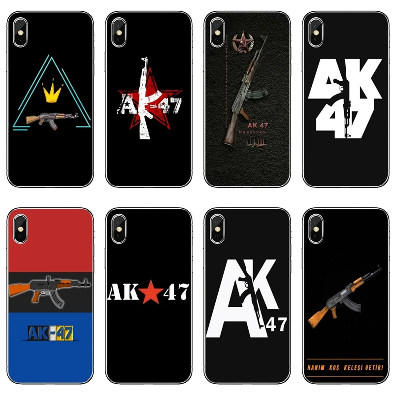 Мягкий чехол с рисунком AK47 для Samsung Galaxy M30 A70 A60 A50 A40 A30 A10 A9 A8 A6 J8 J4 J6 Prime Plus 2018|Бамперы|