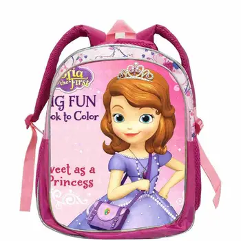 

Hot Sofia Princess Schoolbag Kids Backpack School Bags Kindergarten Children Bagpack Satchel Bookbag Orthopedic Girls