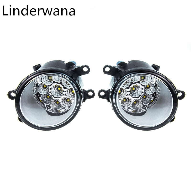 

For Toyota Venza Sienna Hiace Matrix Avalon 2006-2014 Car styling LED Fog Lights CCC E2 9W DRL Fog Lamps 2pcs