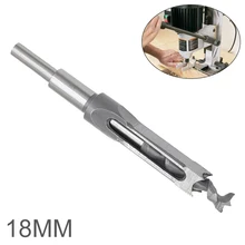 

1 Piece 18mm Alloy Steel Square Hole Saw Mortise Wood Drill Bit with Twist Drill