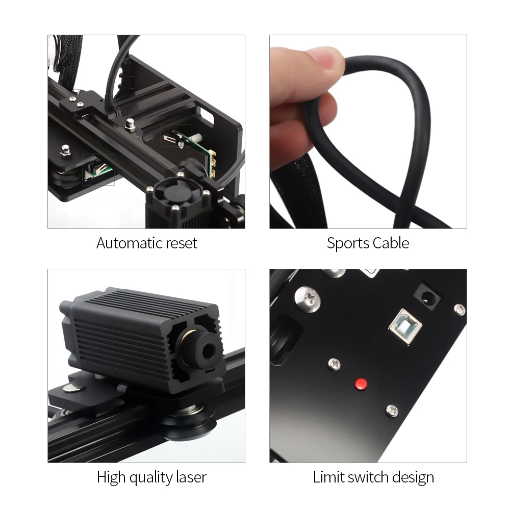 

Hot New Professional CNC 20000mW Desktop Laser Engraver Carving Machine Mini DIY Printer Wood Router Kit with Protective Glasses