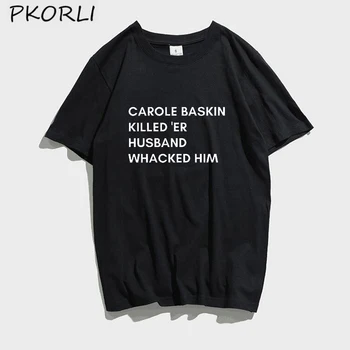 

Carole Baskin Tiger King T Shirt Women Men Summer Joe Exotic Funny T-Shirts Casual Cotton Letter T Shirts Ropa Mujer Harajuku