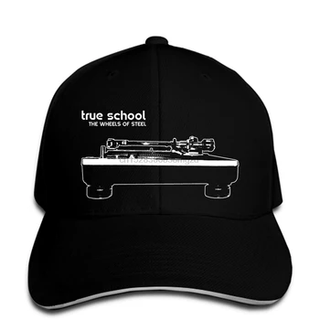 

TRUE SCHOOL WHEELS OF STEEL Men Baseball Cap CLASSIC HIP HOP DJ TECHNICS 1200 TURNTABLE Snapback Cap Women Hat Peaked