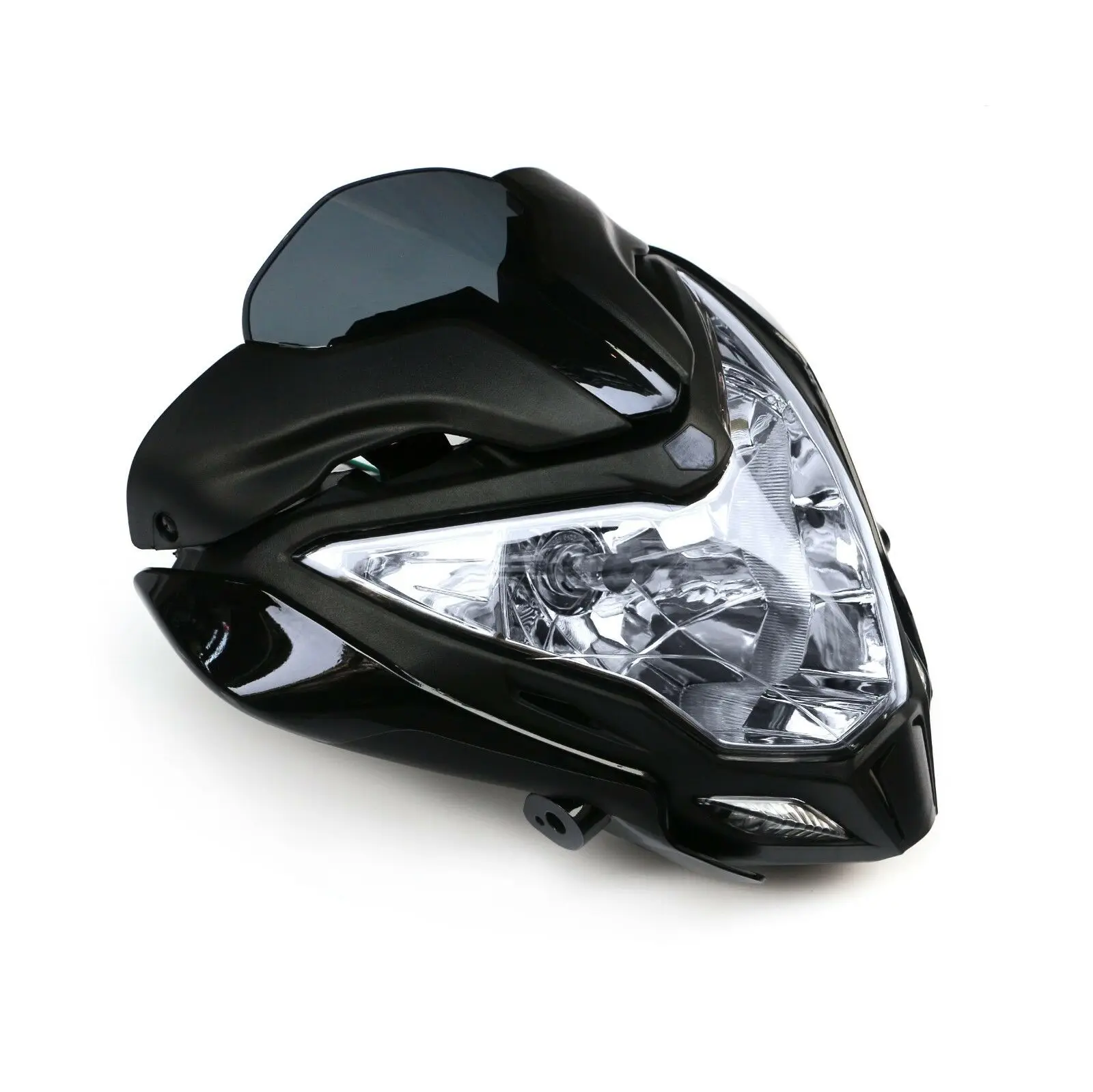 Фара мотоцикла в сборе+ обтекатель черный подходит для BAJAJ PULSAR150 200