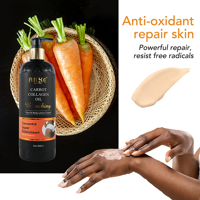 AILKE Whitening And Moisturizing Body Lotion,Suitable For Dry And Black Skin Type,with Pump Huge Bottle 500ml Korean Cosmetics 4