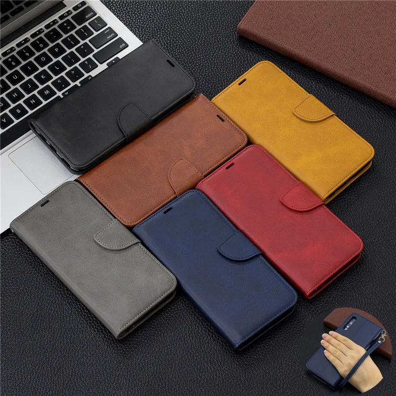 

For Coque Samsung Galaxy Note 8 Case Flip Leather Phone Wallet Cover for Samsung M20 M30 M10 Note 8 9 10 Pro Solid color Case