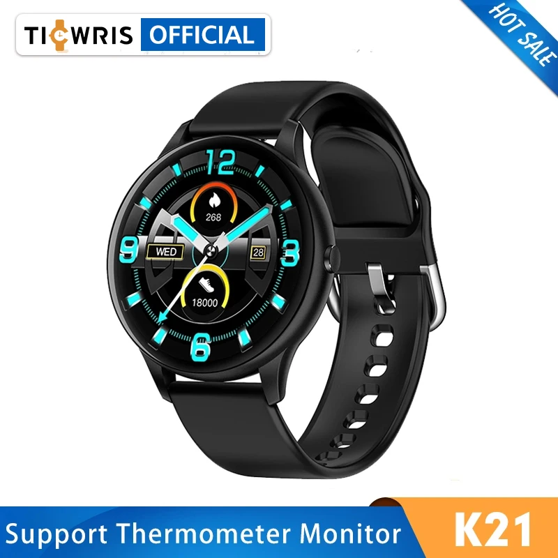 Женские и мужские Смарт часы K21 водонепроницаемые с артериальным давлением