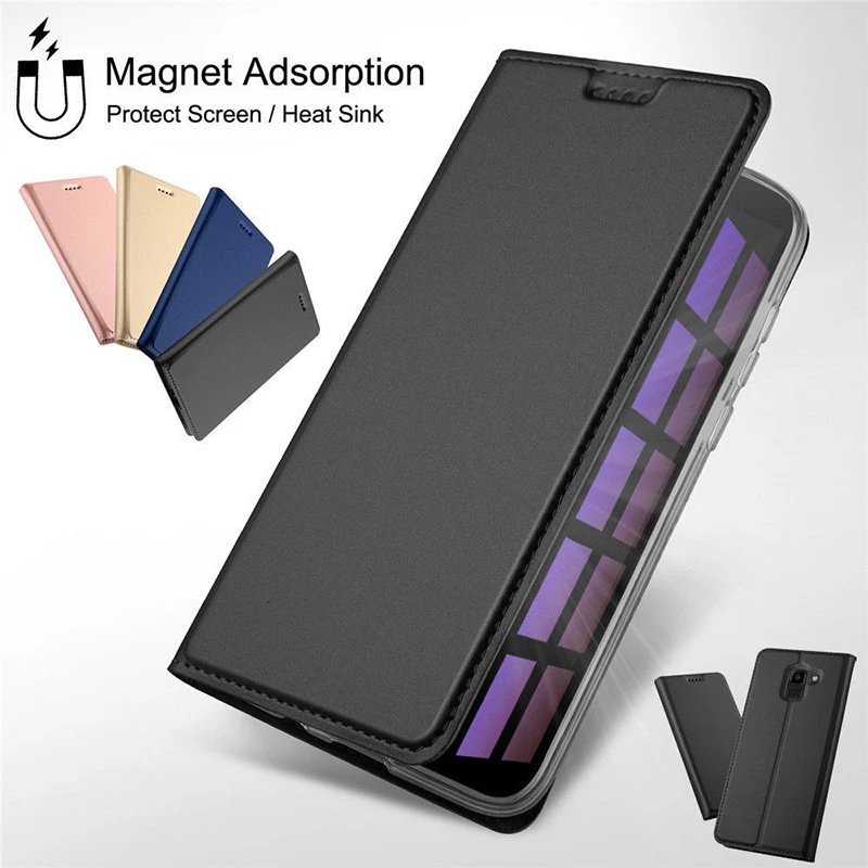 Флип чехол на Xiaomi, магнитный чехол из кожзаменителя с карманом для карт для Xiaomi Mi 9, A3, A2 Lite, A1, Redmi Note 8, 7, 5, 6 Pro, 4X, 4, 6A Plus, 8T|Бамперы| | АлиЭкспресс