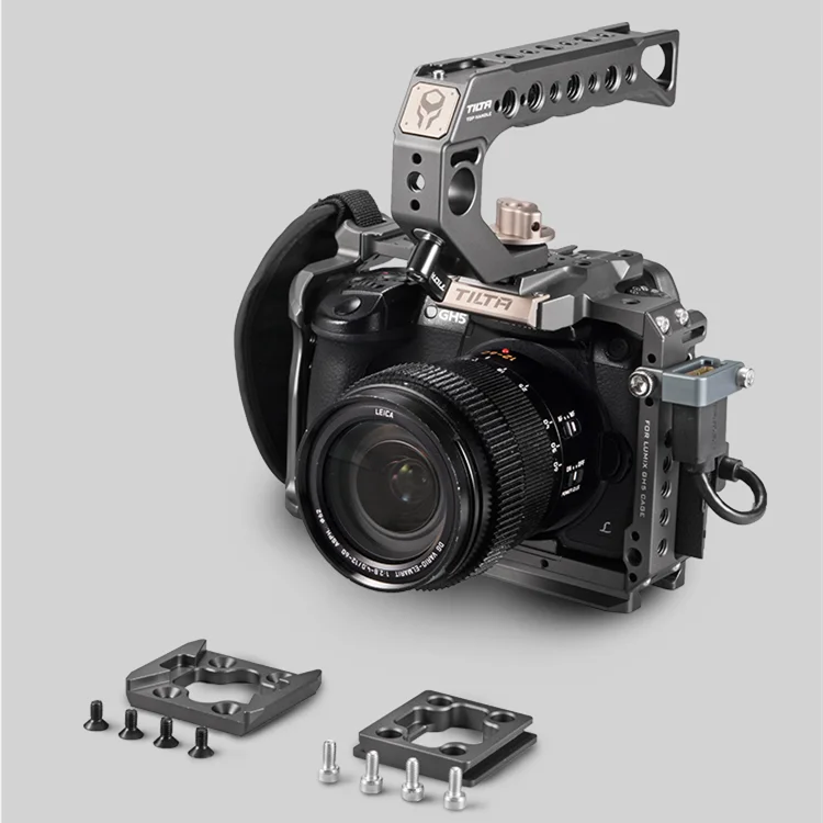 Tilta DSLR Rig камера Полная Клетка для Panasonic Lumix GH5 GH5S gh5 rig комплект TA-T37-A-G верхней ручкой боковая фокусировка ручка - Цвет: GH5 Basic Kit