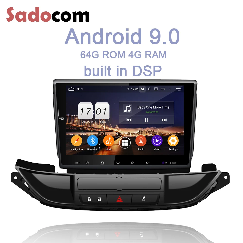 Discount 9" IPS DSP 2 din Android 9.0 8 Core 4G +64GB Car DVD Player GPS map RDS autoradio Bluetooth 4.2 For Opel Astra J 2015 2016 2017 3