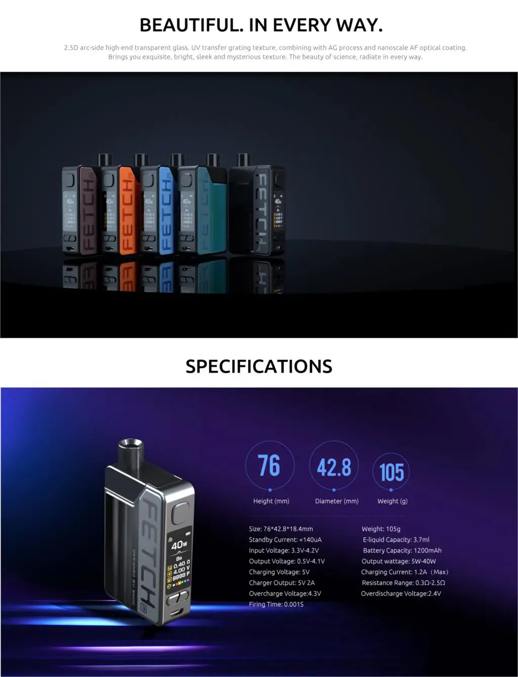 SMOK Fetch Mini Pod Vape комплект акриловая Версия 3,7 мл картридж 1200 мАч батарея RPM сетка 0.4ohm Nord DC катушки испаритель