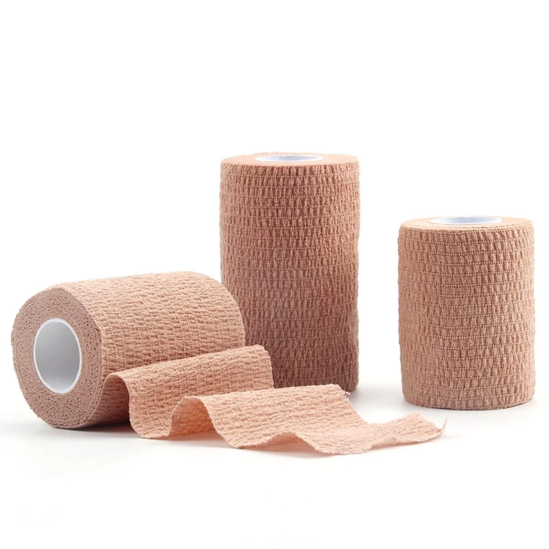 

Non Woven Bandage Wrap Self Adhesive Breathable Elastic Stretch Color Random Sports Tape Suitable For Women Men and Pet