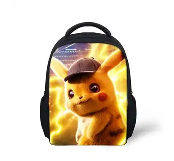 

Kindergarten Mini Backpack Detective Pokemon Anime Babies School Bags Kawaii Pikacu Pattern Boys Girls Small Backpack