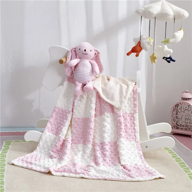 2 шт./компл. детские мягкие игрушки животных soothe одеяло из микрофибрового плюша кролик защитное покрывало упустить полотенце Прорезыватель для зубов умиротворяющее одеяло - Цвет: pink