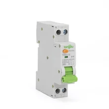 6KA 18mm RCBO Curve B 16A 30mA 1P+N Residual Current Circuit Breaker with Over Current and Leakage Protection Differential