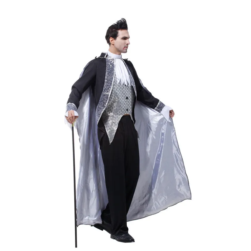 Dracula fantasia cosplay masculina, fantasia de vampiro assustador, fantasia  adulta, festa de carnaval de Halloween, Earle - AliExpress