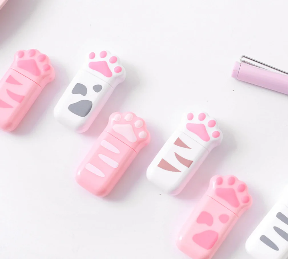 5 мм * 6 м длинный Скотч для коррекции лапы кошки белая наклейка kawaii Канцтовары