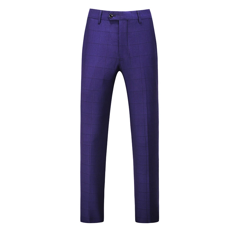 mens purple plaid dress pants