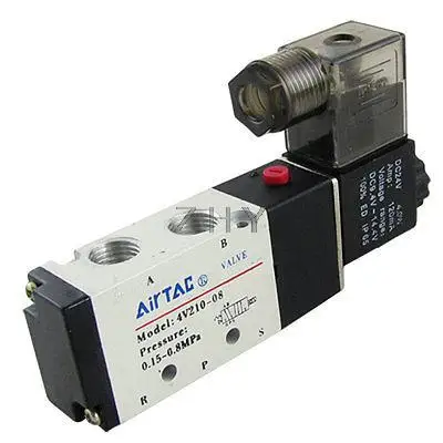 

Two Position 5 Way 3/8" Exhaust Solenoid Valve 4V210-08