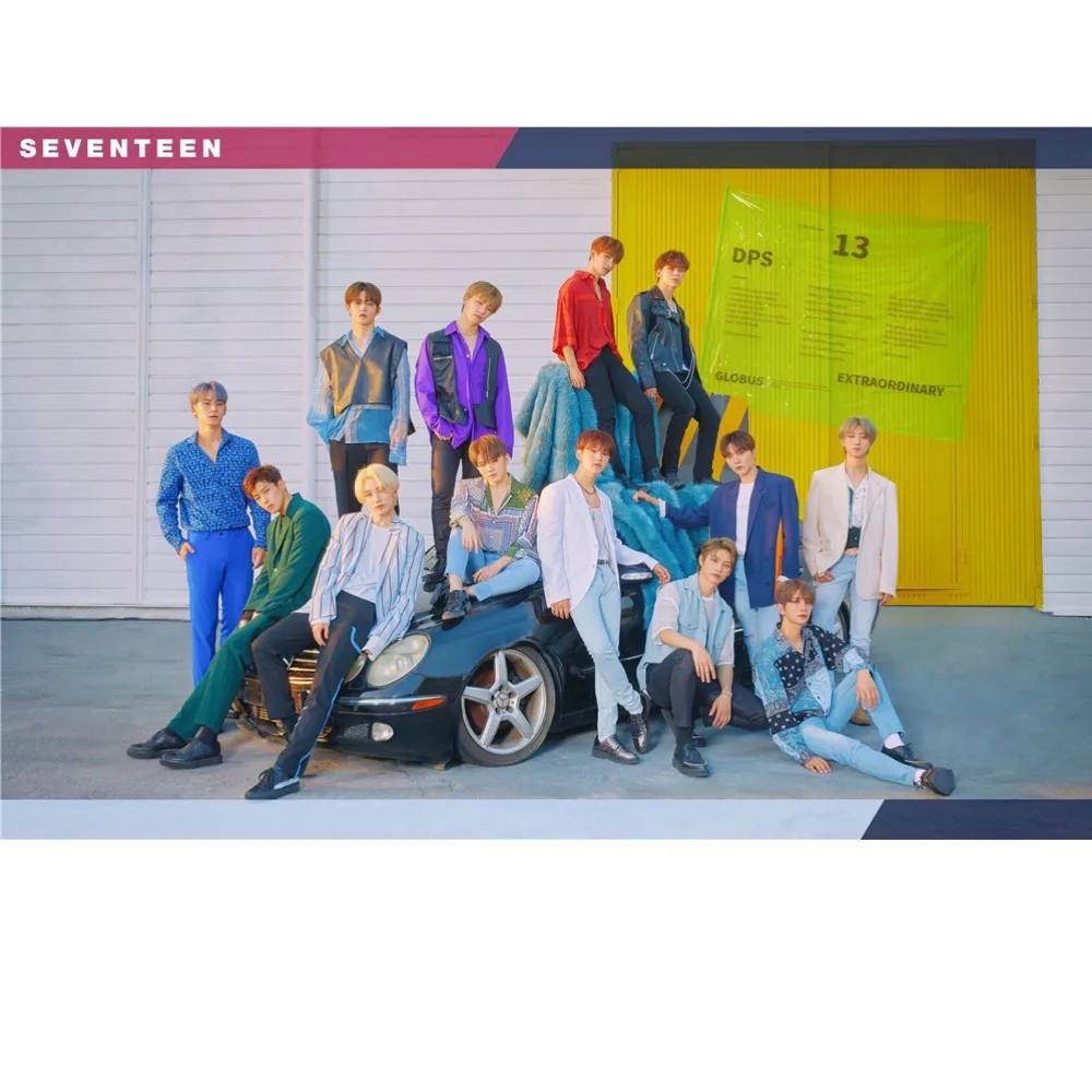 Korean band seventeen Album HIT Poster Wall Stickers Home Decoration Good Quality Prints White Coated Paper home art Brand | Дом и сад