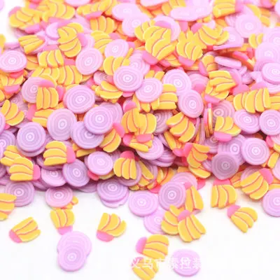 Фрукты Fimo Ломтики наполнитель мягкая глина для слизи DIY слизи пушистый Lizun ноготь мобильный красота слизи порошок добавки детей для игрушки