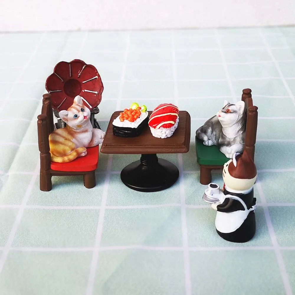 Cat Husky Dog Bonsai Ornament Animal Model Figurine Home Glass Decor Miniature Craft Garden Fairy Decoration DIY Accessories