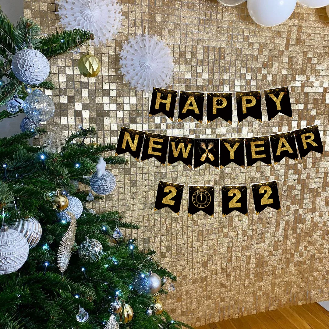 Christmas Rerun 2022 Ashara 2022 Merry Christmas Home Ornament Santa Claus Xmas Eve Party Supplies Sign  Nye Happy New Year Banner Decoration Photobooth Prop - Party & Holiday Diy  Decorations - Aliexpress