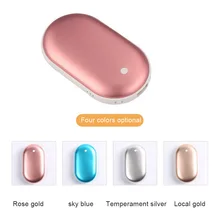 Грелка для рук, USB нагреватель, 5200 мА/ч, 5 В, перезаряжаемый светодиодный, электрический грелка для рук, обогреватель для путешествий, удобный, долговечный, карманный, для дома, с подогревом