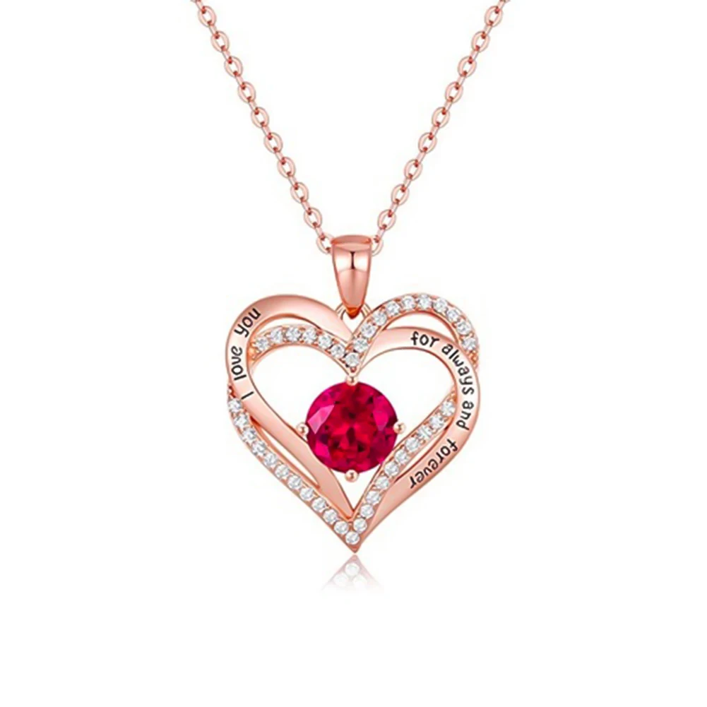 January To December Birthstone Necklace 