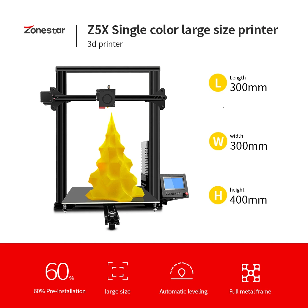 ZONESTAR Z5X большой размер опция двойной экструдер автоматический смешивающий цвет полностью металлический алюминиевый каркас 3D принтер DIY наб... ZONESTAR Z5X большой размер опция двойной экструдер автоматический смешивающий цвет полностью металлический алюминиевый каркас 3D принтер DIY наб...