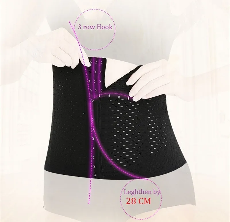NINGMI Waist Trainer Slimming Modeling Belt for Women Body Shaper Slim Waist Cincher Pulling Underwear Fajas Strap Corset XS-4XL