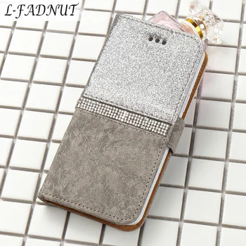 

L-FADNUT For Samsung Galaxy S20 Ultra S10 Case S10E S9 S8 Plus Cover Bling Flip Wallet Leather Holder Capa For S7 Edge Coque