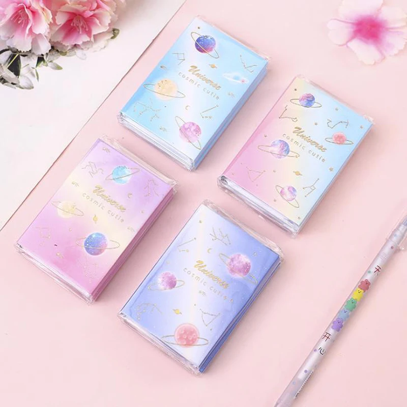 

1 Pcs Kawaii Cosmic Planet World 6 Folding Memo Pads N Times Sticky Notes Memo Notepad Planner Diary Bookmark Gift Stationery