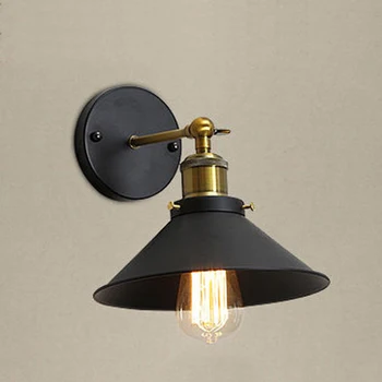 

Industrial Wall lamp E27 Base Retro Attic LED Wall Lights Stairs Bathroom Iron Wall Lights