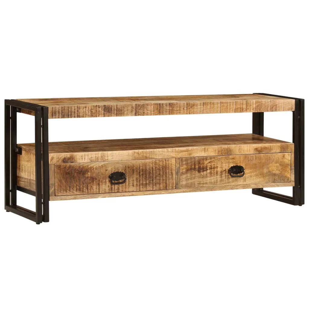

Multifunction Wooden Table TV Cabinet Solid Mango Wood Monitor Stand Computer Monitor Tv Stand Living Room Furniture 120x30x45cm