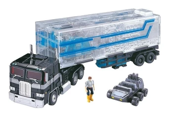 

Wei Jiang MP10 alloy version Optimus transparent crystal version OP compartment toy model PVC Action Figure Toy