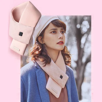 

USB Smart Self Heating Scarf Neck Protection Winter Electric Heating Cold Resistance Warm Scarf Unisex J55
