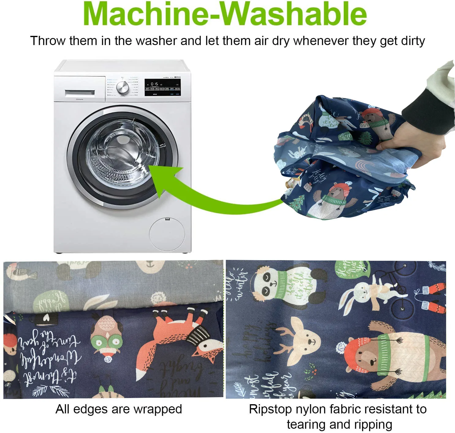 Large Size Reusable Shopping Bag Grocery Bag Oxford Cloth Environmental Protection Bag Travel Shoulder Bag Lady's Tote Bag