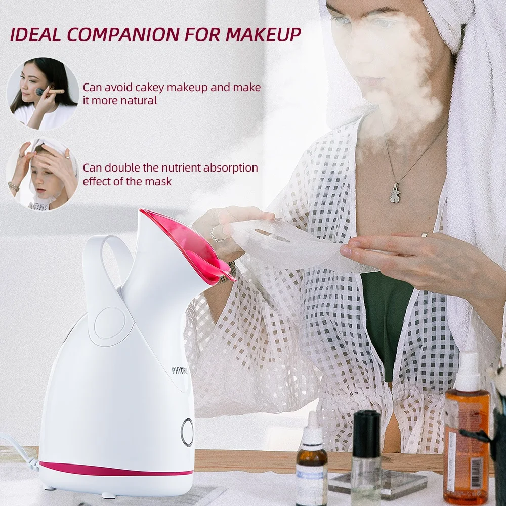 Machine de soins à domicile pour le visage, pulvérisateur chauffant,  humidificateur facial, compresse chaude, vapeur, brouillard chaud, spa -  AliExpress