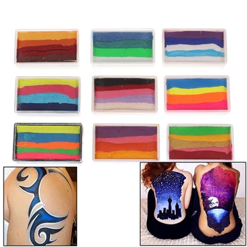 

1pc Rainbow Body Face Paint Makeup Painting Pigment Multicolor Series Body Art For Halloween Neon UV Metallic Face Paint