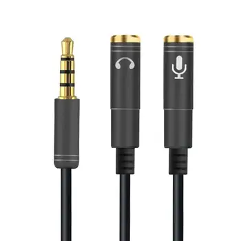 

EastVita Universal 2 in 1 3.5mm Stereo Audio Male to Female Headset Mic Y Splitter Cable Adapter Connector
