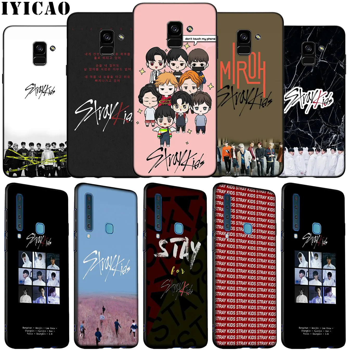 KPOP Stray Kids Soft Silicone Phone Case for Samsung Galaxy A6 A9 A8 A7 2018 A3 A5 Note 9 8 10 Plus 20 Ultra | Мобильные телефоны и