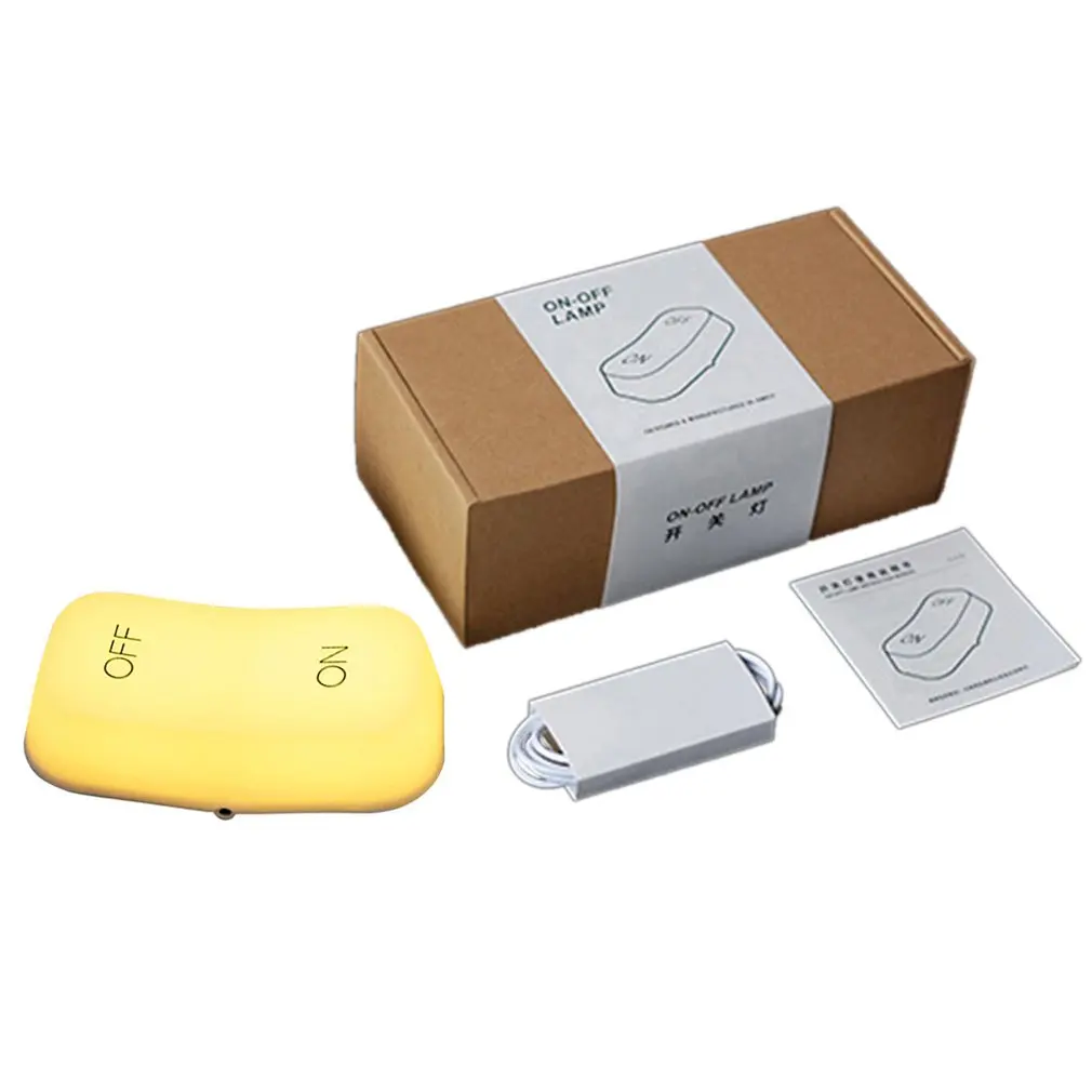 Muid ВКЛ-ВЫКЛ сенсорный переключатель лампа usb зарядка светодиодный светильник с регулируемой яркостью ночной Светильник датчик гравитации ключ переключатель прикроватная лампа