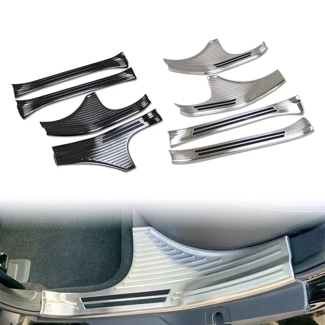 Stainless Steel Inner Door Sill Scuff Plate Covers for Subaru Forester