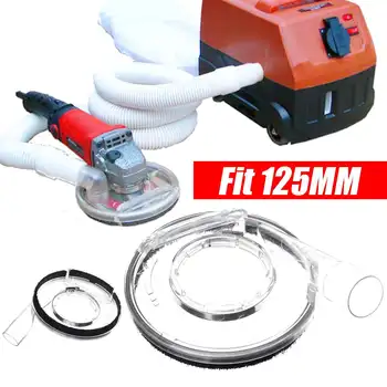 

Dust Shroud Kit Dry Grinding Dust Cover for Angle Grinder Hand Grinder Power Tool Accessories Clear Vacuum Dust Cover 165mm