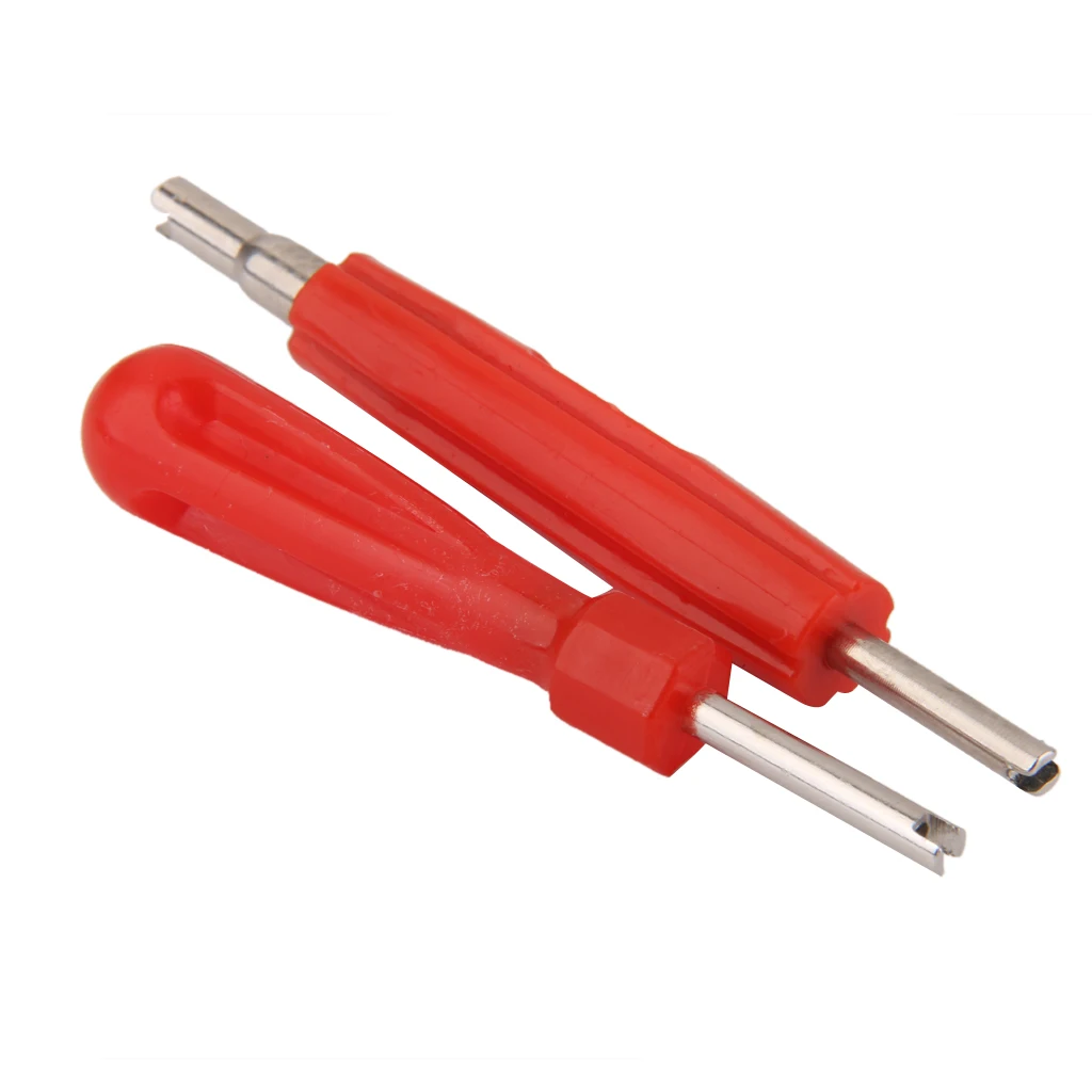 3 X Valve Core Remover Repair Tools Kit Double Head, 2 Sizes With Handle