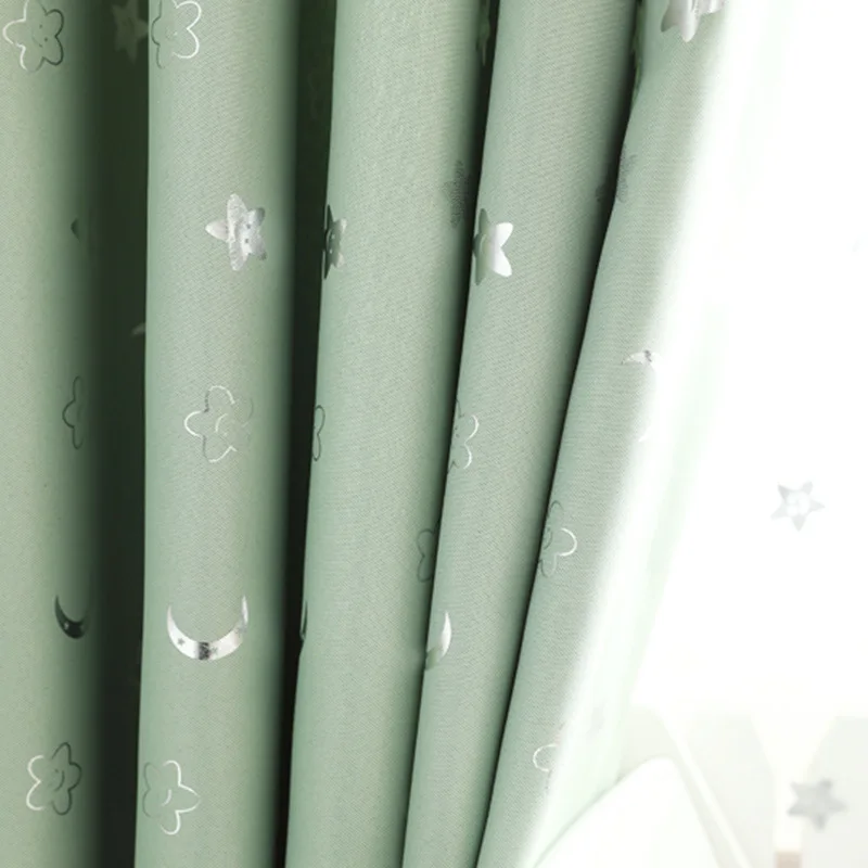 Color 6 Curtain Затемненные занавески Tiyana с мультяшными звездами и Луной для детской гостиной, изолированные занавески для спальни, темно-синие занавески на окна, штора HP17Y - Цвет: Color 6 Curtain