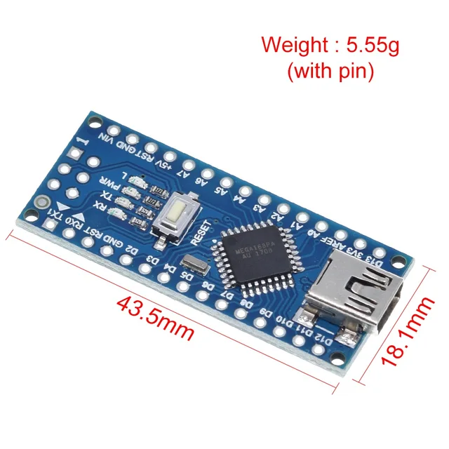 Nano Atmega168 controller compatible for Arduino nano Atmega168PA-AU CH340 CH340C replace CH340G USB driver - Image 6