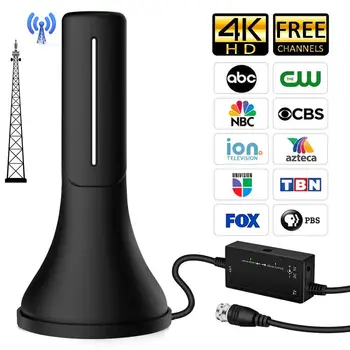 

338A Indoor TV Antenna DVD T2 Digital HD TV strong Signal 120 Mile 4K UHF VHF Satellite receiverTV Box DVB-T2 Tuner Satellite A