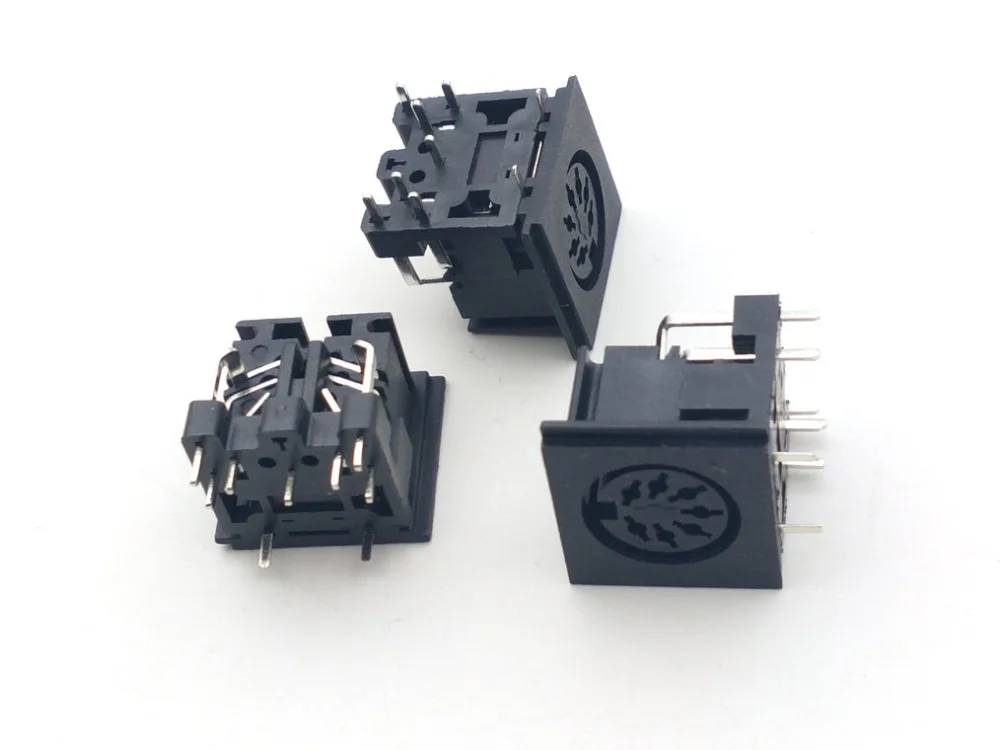 50 шт. 5 Pin 6PIN 7PIN 8PIN DIN PCB розетки аудио адаптер